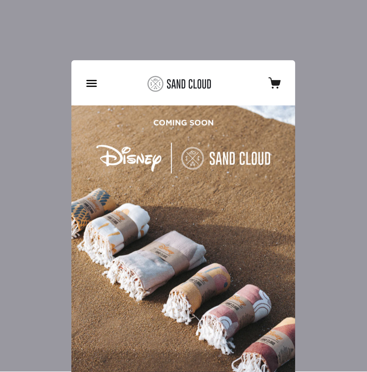 Sand Cloud - Mobile View